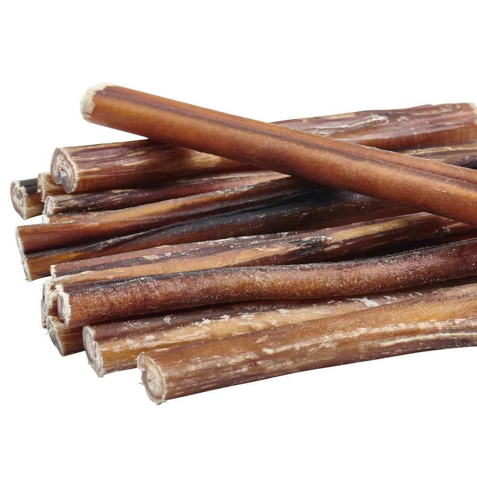 100% Natural Brazilian Bully Sticks - FDA and USDA Approved - 1 lb Bag
