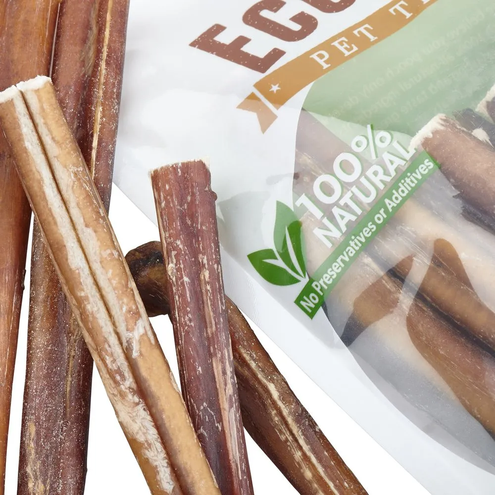 100% Natural Brazilian Bully Sticks - FDA and USDA Approved - 1 lb Bag