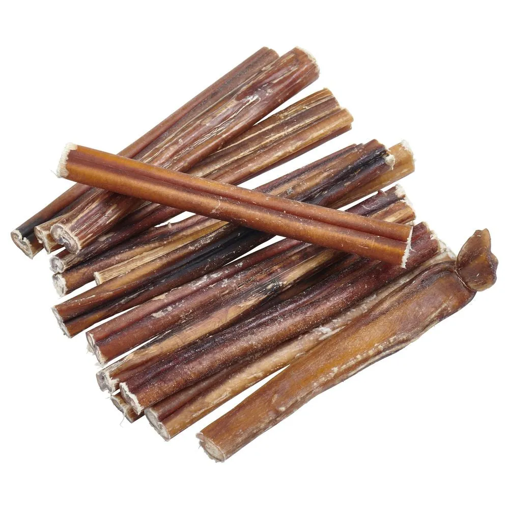 100% Natural Brazilian Bully Sticks - FDA and USDA Approved - 1 lb Bag