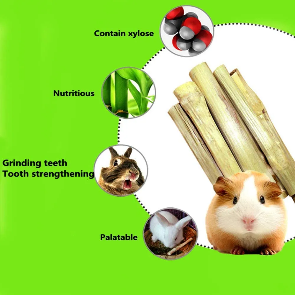 150g Rabbit Chew Toys, Rabbit treats made from natural sweet bamboo, Keep clean teeth and healthy gums, best bunny chew toys for Rabbits, Hamsters, Chinchillas, Guinea Pigs, bunny, Squirrels ect
