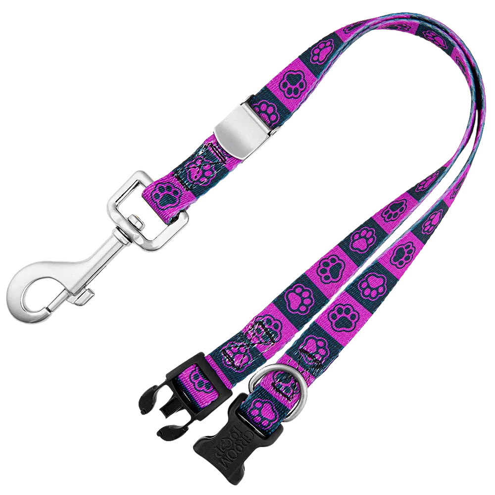 24" Polyester Loop Purple Checkers by Groom Loop