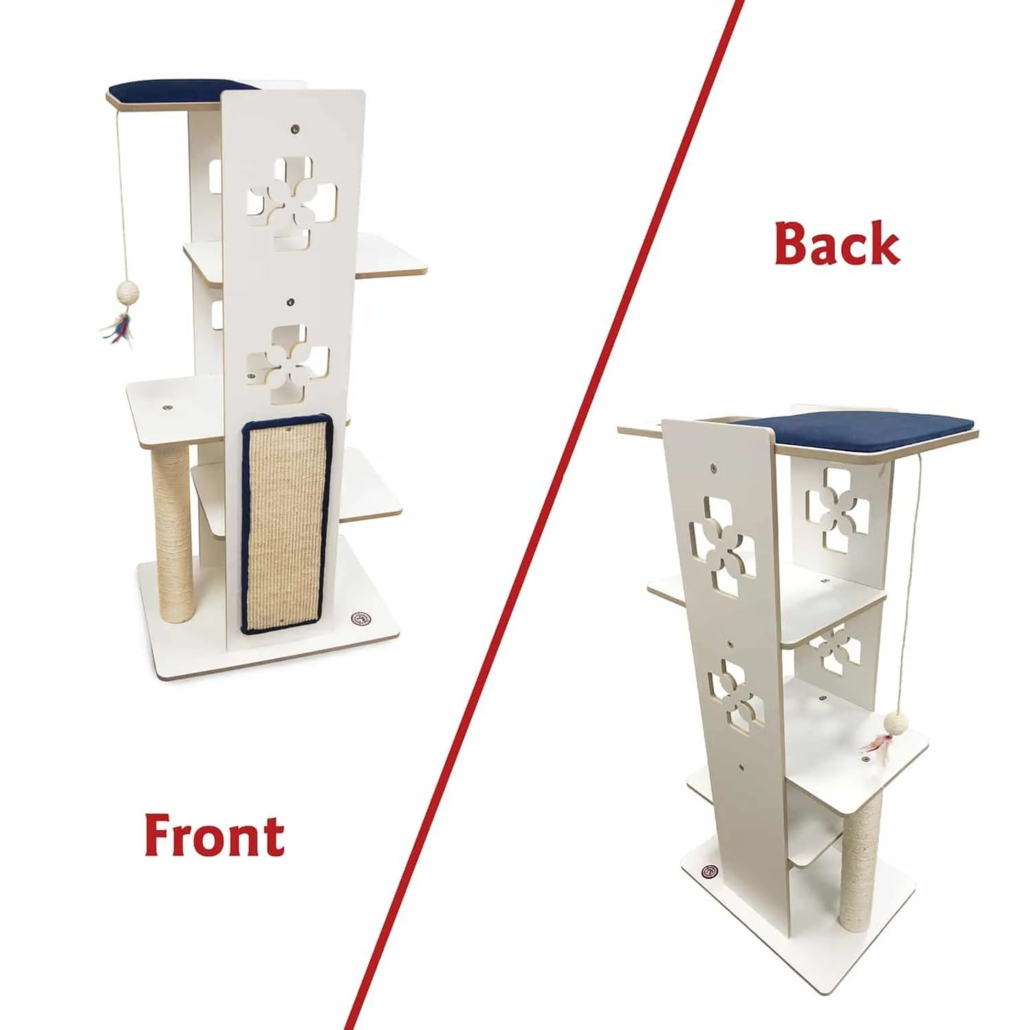 48" Luxe Modern Cat Tree Condo Furniture