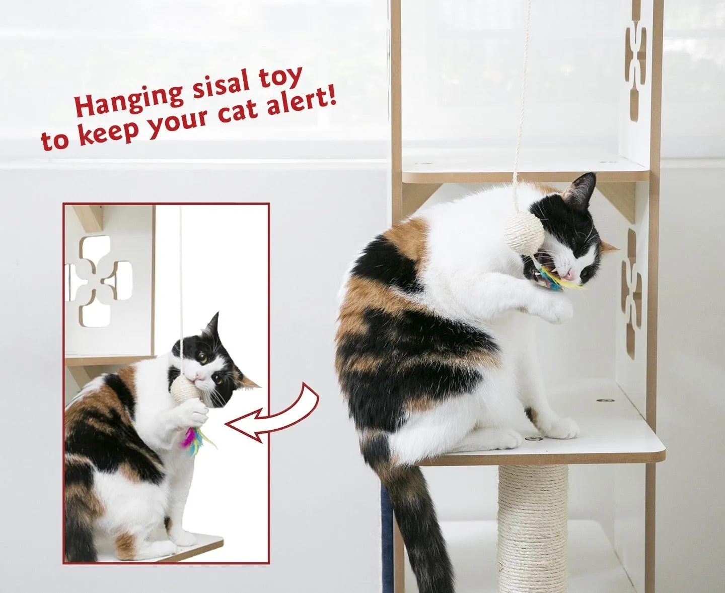 48" Luxe Modern Cat Tree Condo Furniture
