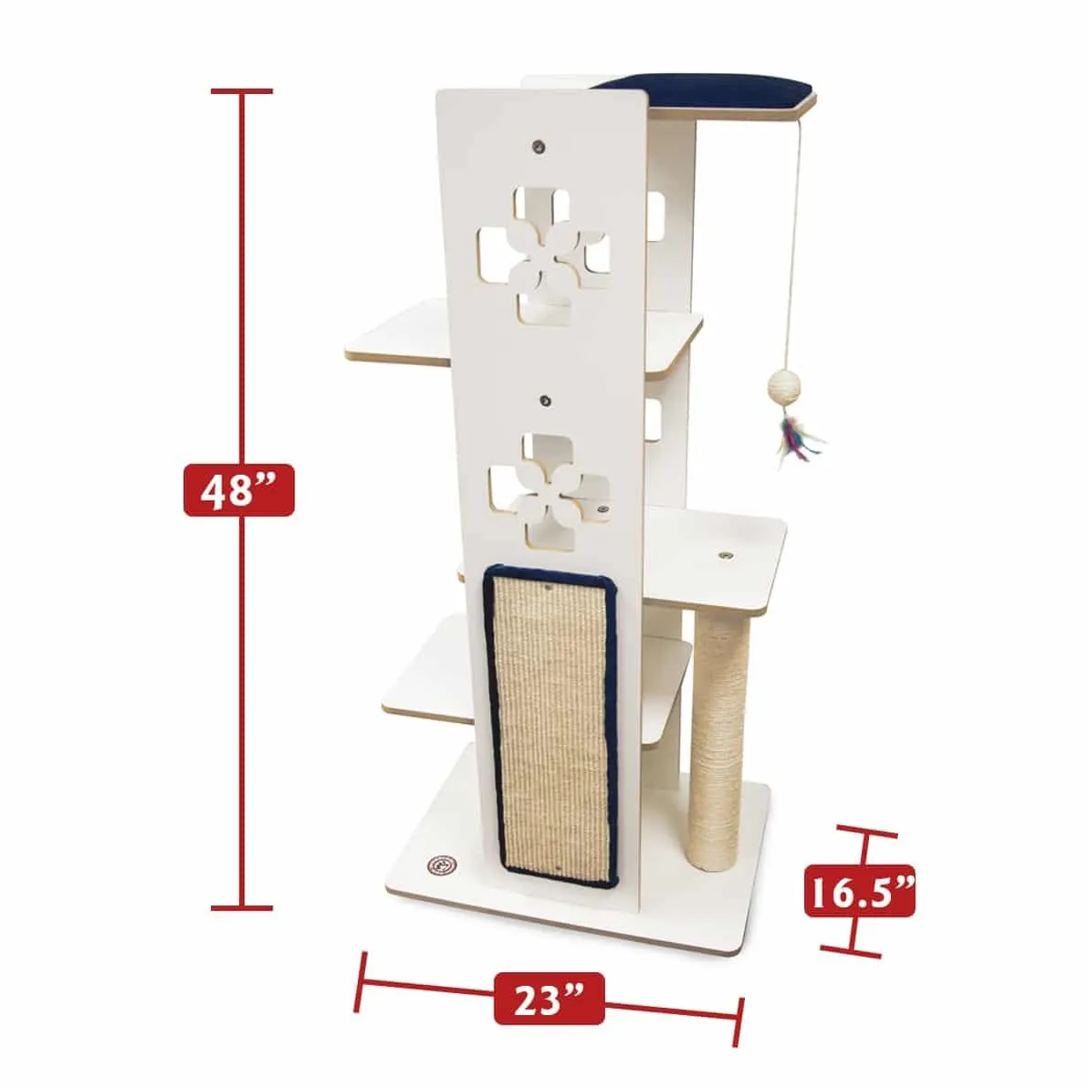 48" Luxe Modern Cat Tree Condo Furniture