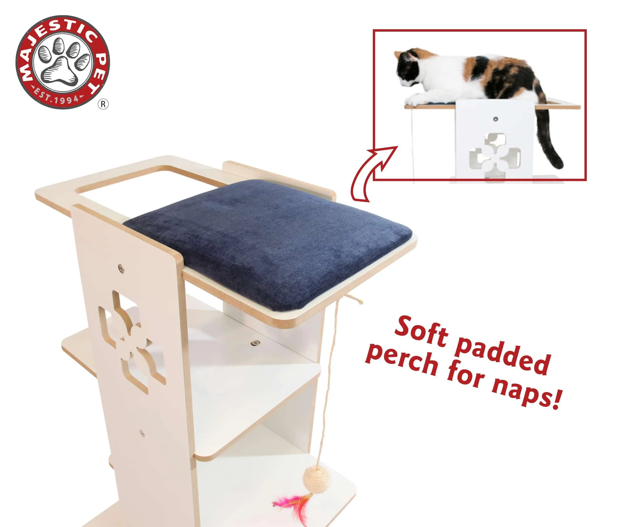 48" Luxe Modern Cat Tree Condo Furniture