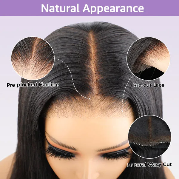 BOGO Deep Wave Pre-cut 6x4 HD Lace Wear Go Wig 100% Glueless Human Hair Wig