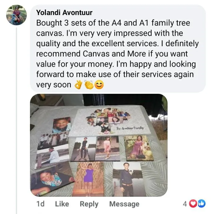 Buy one A4 Canvas, Get two FREE! (Total 3 x A4!)