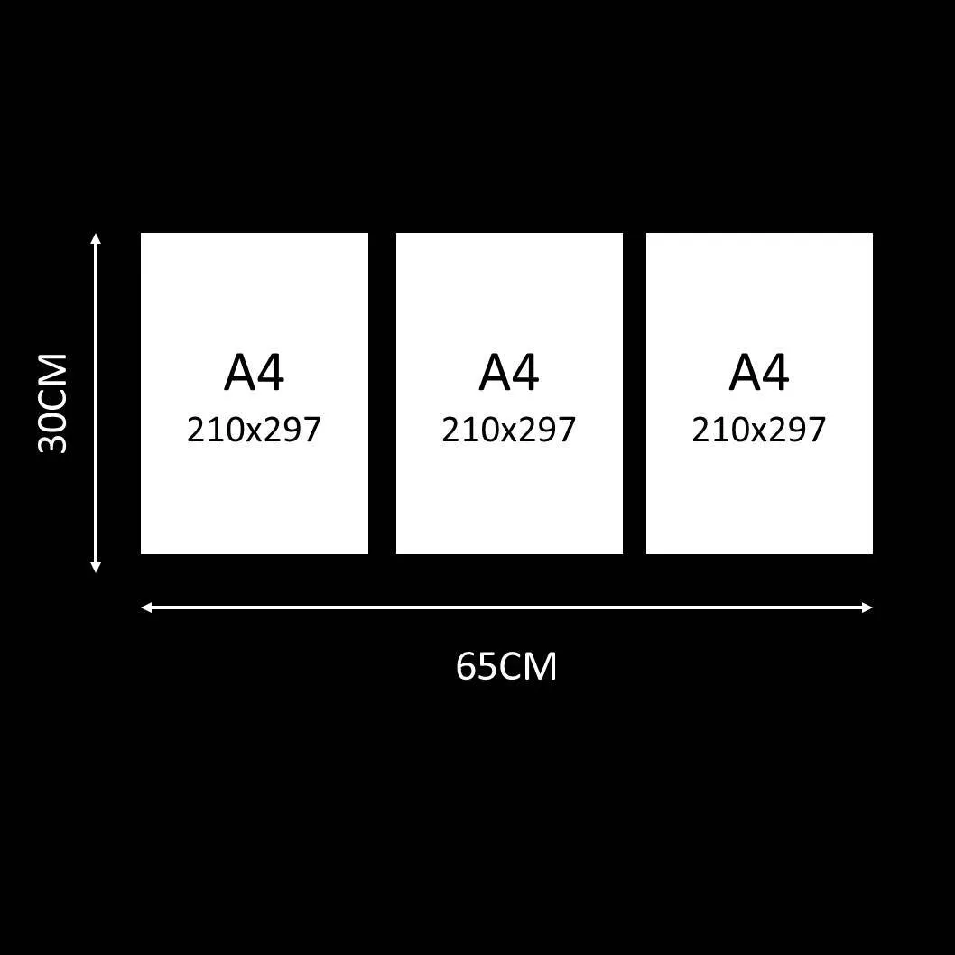 Buy one A4 Canvas, Get two FREE! (Total 3 x A4!)