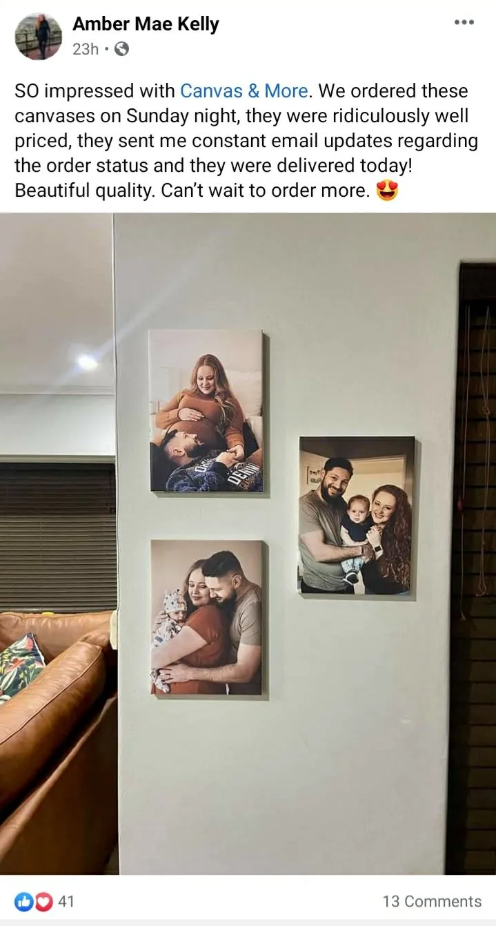Buy one A4 Canvas, Get two FREE! (Total 3 x A4!)