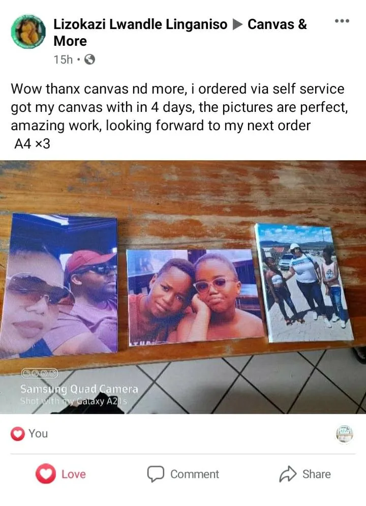 Buy one A4 Canvas, Get two FREE! (Total 3 x A4!)