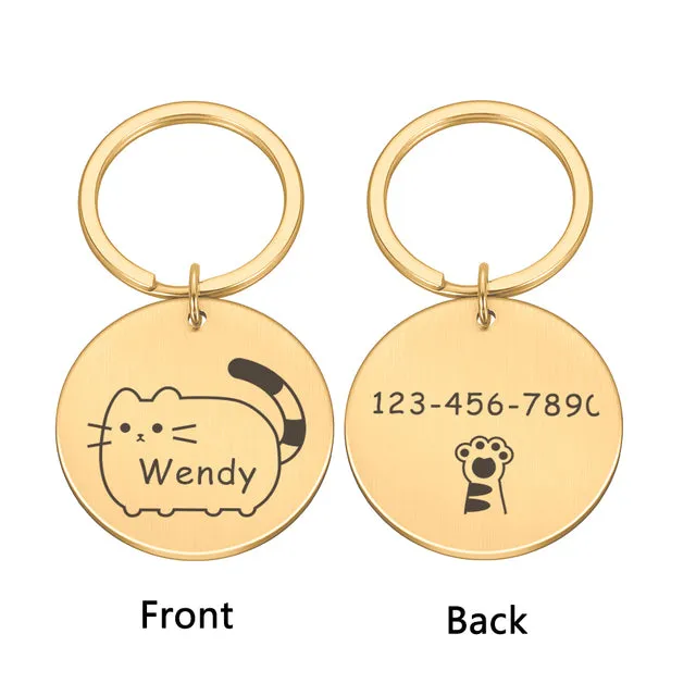 Customized Collar Tags Necklaces ID Harness