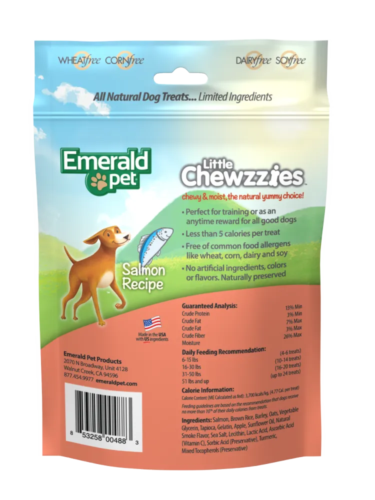 Emerald Pet Little Chewzzies Salmon Recipe Dog Treats