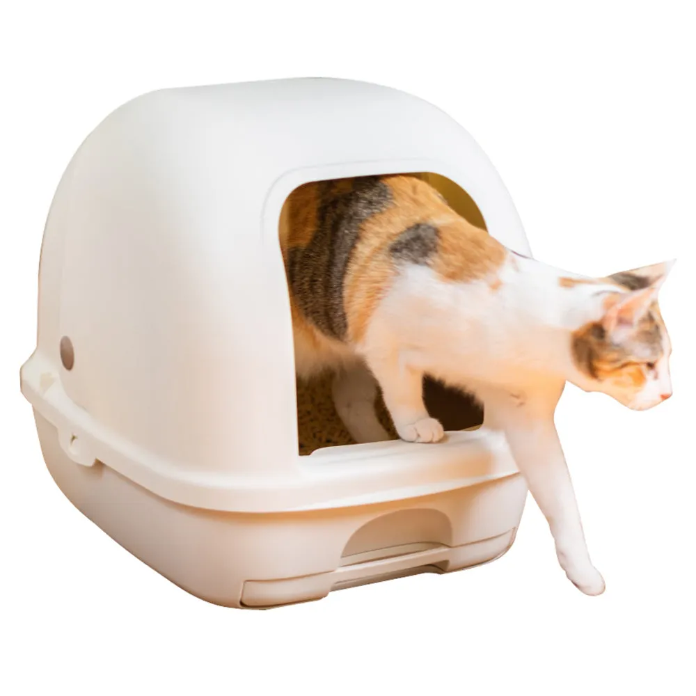Ezi-LockOdour Dual Layer Cat Litter System Hooded Cat Litter Tray^^^