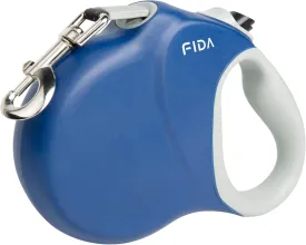 Fida Upgraded Retractable Dog Leash 26ft, Heavy Duty Pet Walking Leash for Medium/Large Breeds up to 110 lbs, 360 Tangle-Free Long Retract Dog Lead, Soft Grip, One-Hand Brake, Blue