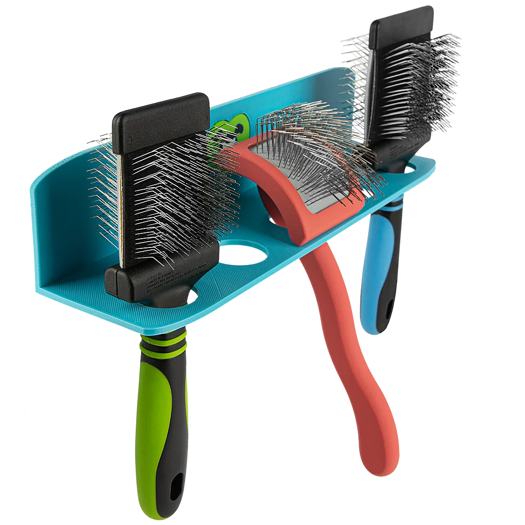 Hanging Brush Holder Cyan by PetStore.Direct