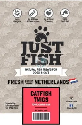 Just Fish Catfish Twigs Dog Cats Pet Treats