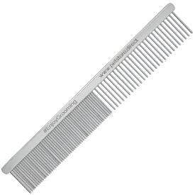 Limited Edition 5" Silver 50/50 Comb by PetStore.Direct