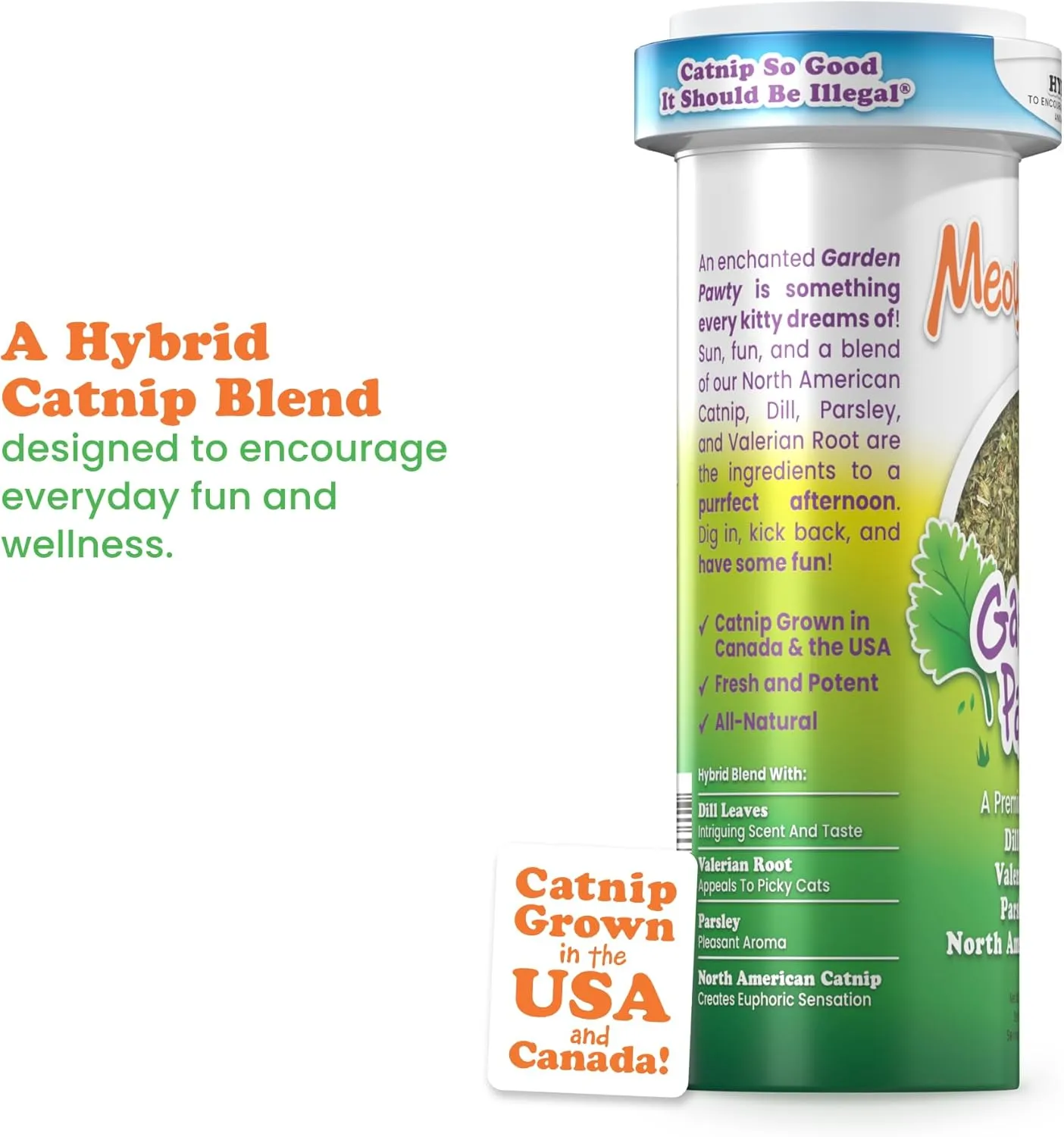 Meowijuana | Lady Bug Bundle | Get Sprung Refillable Lady Bug Toy and Garden Pawty Catnip Blend | Promotes Play and Cat Health | Includes North American Organic Catnip