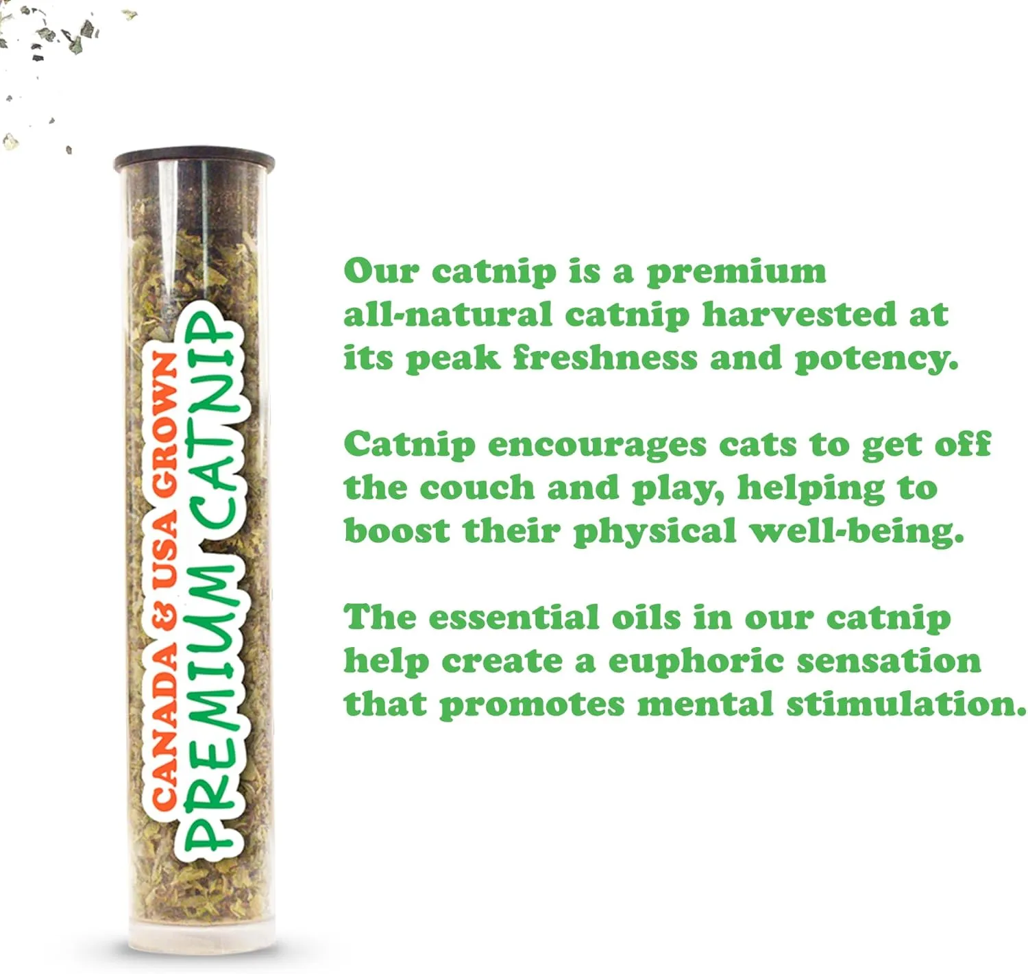 Meowijuana | Lady Bug Bundle | Get Sprung Refillable Lady Bug Toy and Garden Pawty Catnip Blend | Promotes Play and Cat Health | Includes North American Organic Catnip
