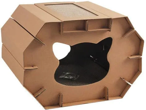 PAWISE  2 in 1 ScratcherHouse  51*38*35.5cm