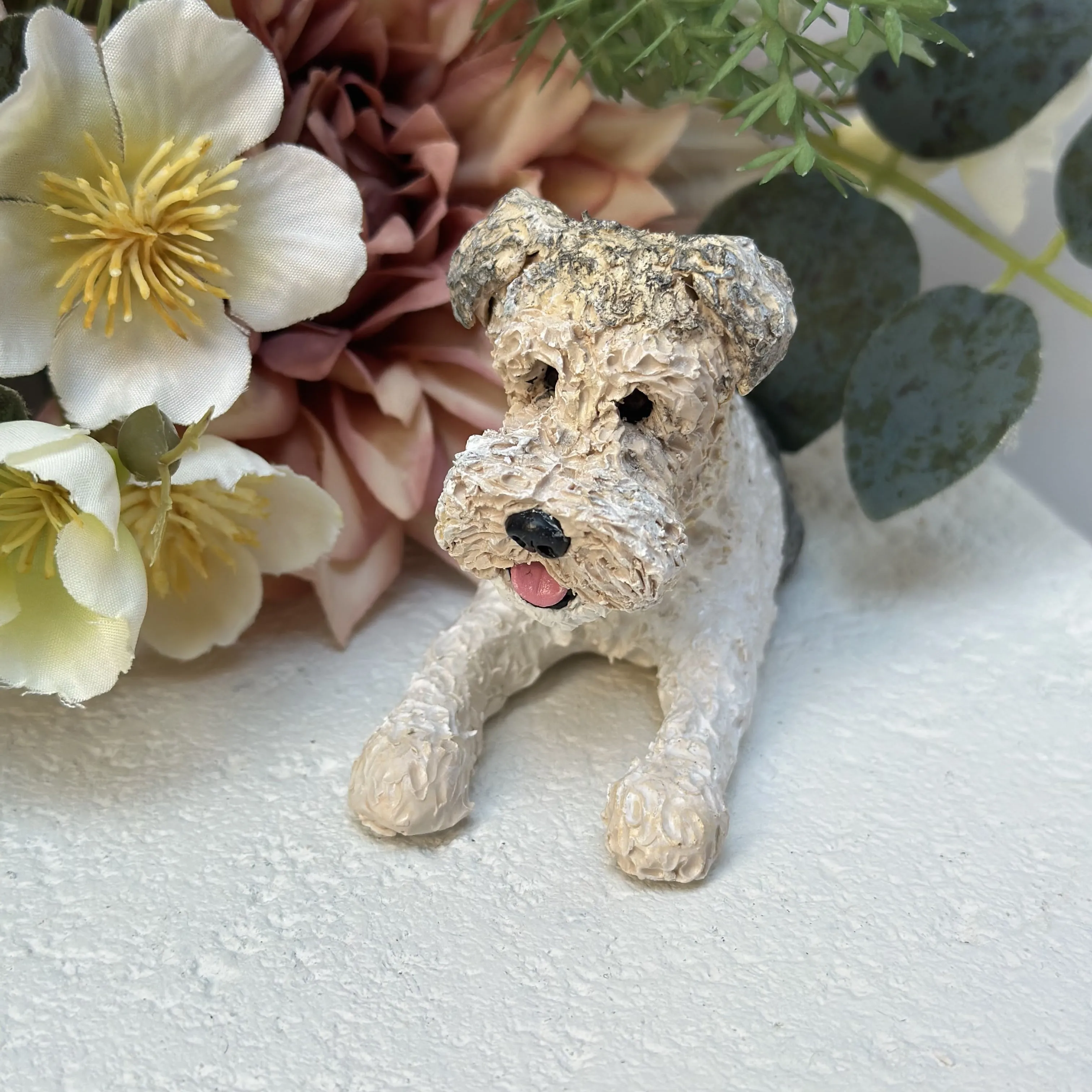 Peeking custom pet wedding cake topper