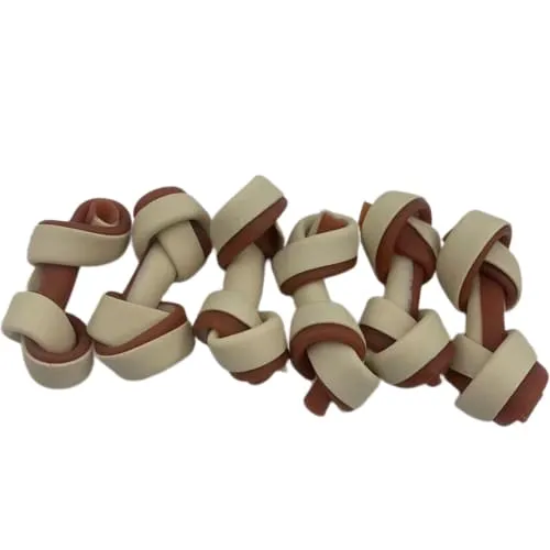 Pet Bites Milk Small Knotted Bone Dental Dog Treats 195g