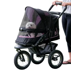 Pet Gear No-Zip NV Pet Stroller for Cats/Dogs, Zipperless Entry, Easy One-Hand Fold, Gel-Filled Tires, Plush Pad   Weather Cover Included, 3 colors