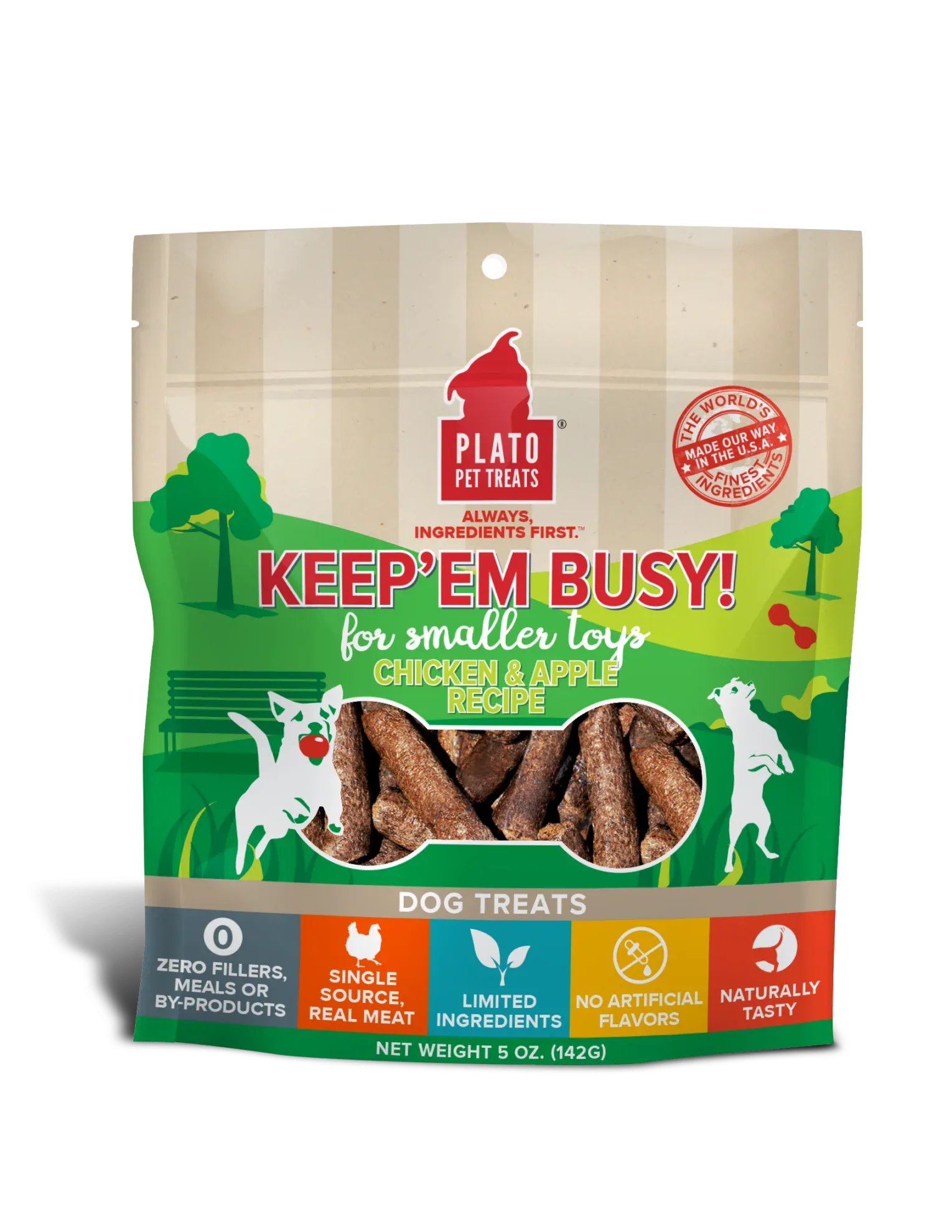Plato Keep’Em Busy Chicken & Apple for Smaller Toys