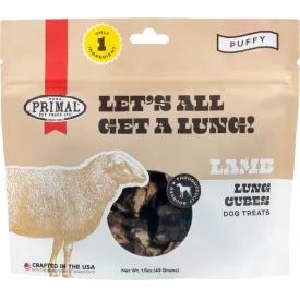 Primal Pet Foods Let’s All Get a Lung Dehydrated Dog Treats Lamb Recipe