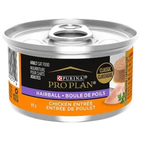 Purina Pro Plan Hairball Chicken Entrée in Gravy Canned Cat Food, 85g