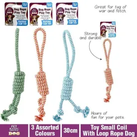 Small Coil with Loop Rope Dog Toy - 30cm Small Coil with Loop Rope Dog Toy - 30cm