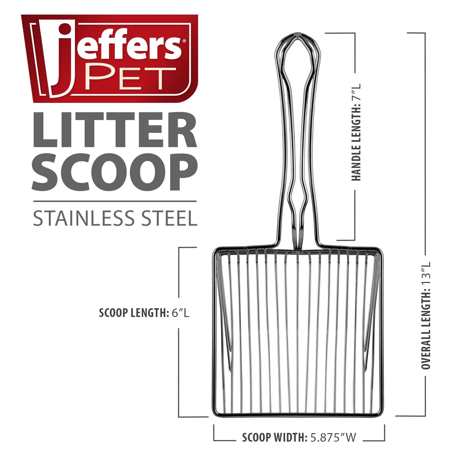 Stainless Steel Litter Scoop