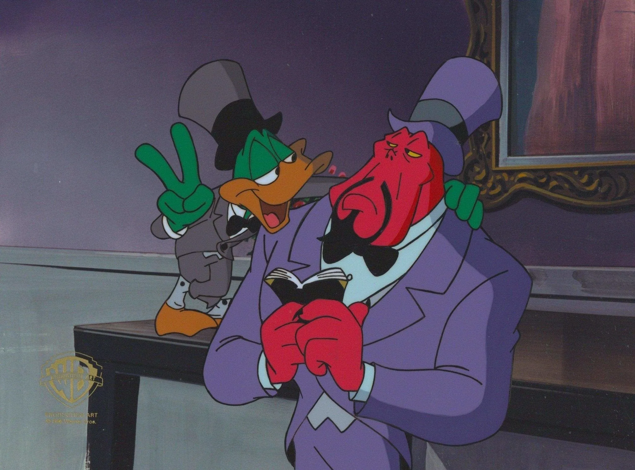 Tiny Toons Original Production Cel: Plucky and Mr. Scratch