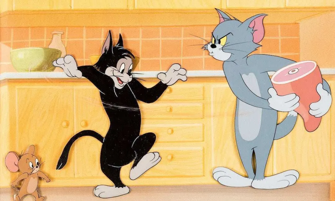 Tom And Jerry With Butch Original Production Cel