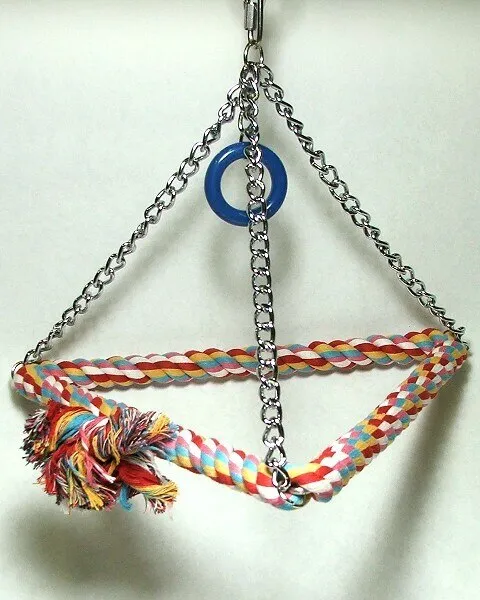 Tri-Chain Rope Bird Swing