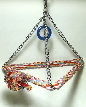 Tri-Chain Rope Bird Swing