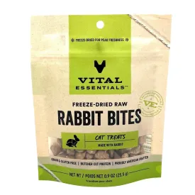 Vital Essentials Rabbit Bite Cat Treats .9 oz bag
